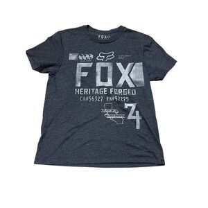 Fox Racing Moto Slim Fit‎ Gray Tshirt Shirt Men's Medium
